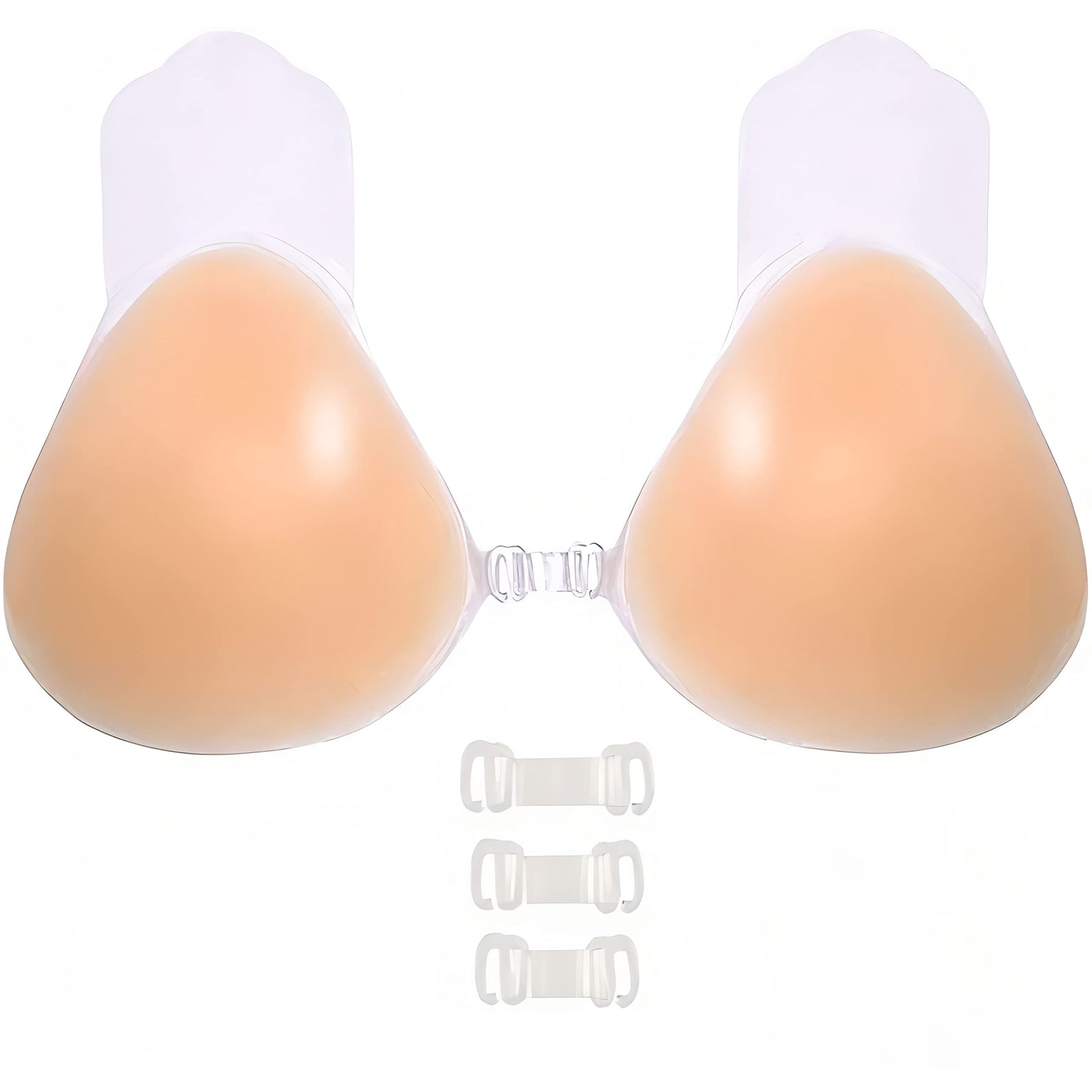 Fpogbef Sticky Bra Self Adhesive Bra Invisible Strapless Reusable