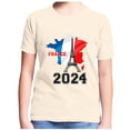 thumbnail image 4 of Little Girl's Paris T Shirt Short Sleeved Graphic Tees Kids Casual Loose T-Shirt, 4 of 4