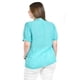thumbnail image 3 of Blusa con detalle de moño y pedrería Roman Fashion /Tallas Extras, 8050 (Menta) azul 42, 3 of 5
