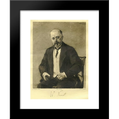 Walther Nernst 20x24 Framed Art Print by Max Liebermann