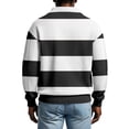 thumbnail image 5 of Mens Manga Larga Vintage de Moda Impresión Casual Color Sólido Botón Turndown Collar Camisa para el Verano Al Aire Libre, 5 of 5