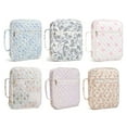 thumbnail image 7 of Reusable Quilted Book Bag Organizers with Zippered Pockets for Churches Travel, Study Essentials & Women's Accessories, 7 of 7