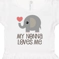thumbnail image 4 of Inktastic My Nonna Loves Me Baby Boy Girl Elephant Girls Baby Dress, 4 of 5