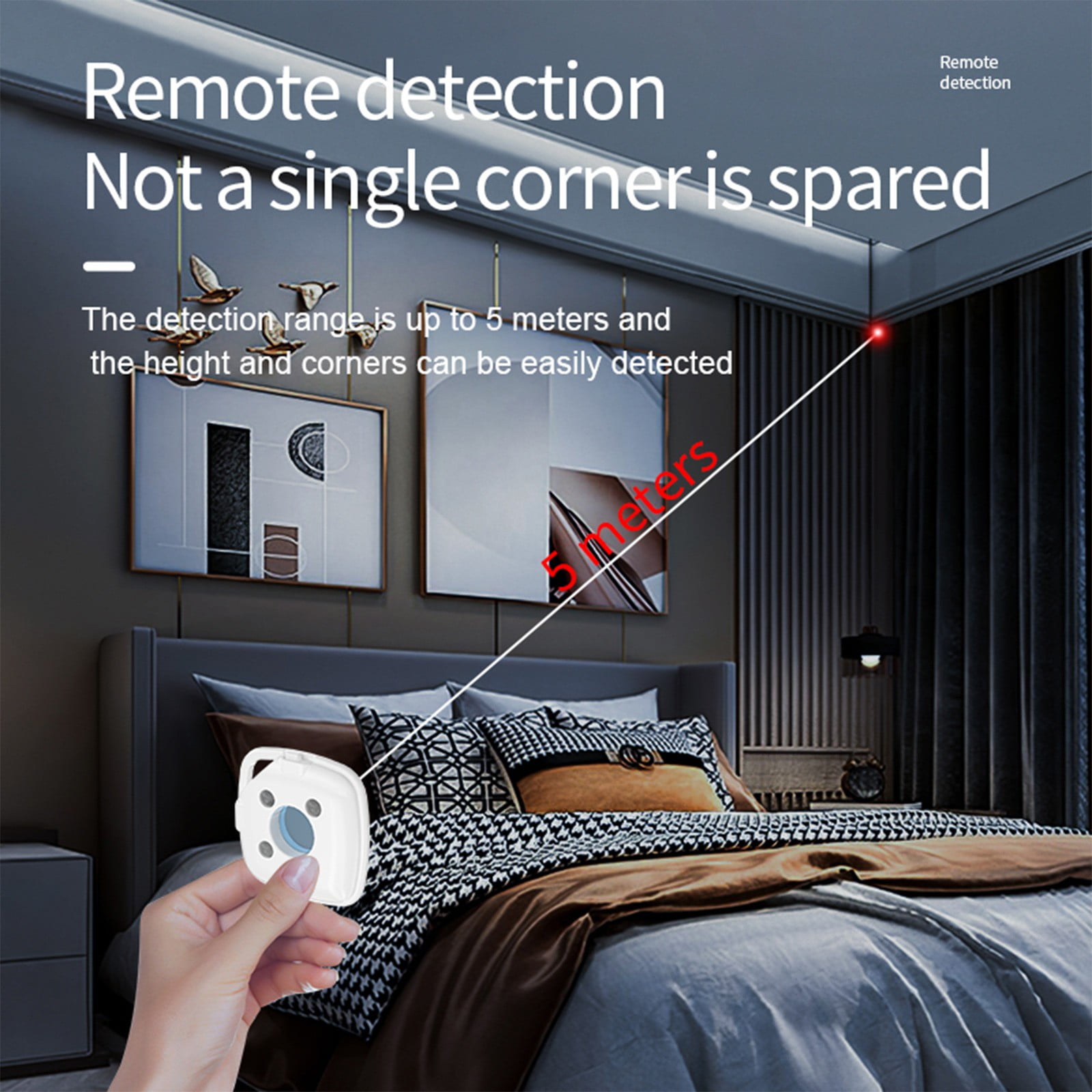 KQJQS Hidden Camera Detector - Pocket Sized Anti Spy / Bug Sweeper  Listening Device GPS Tracker Detector, RF Wireless Signal Scanner for Home,  Bathroom, Office, Travel - Walmart Business Supplies, image size:1600x1600