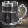 thumbnail image 3 of Taza de bebida de jugo de vino de acero inoxidable reemplazo elegante vintage empuñadura vikinga Naiovety, 3 of 6