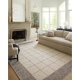 thumbnail image 2 of Chris Loves Julia x LoloiFrancis Cream / Black 7'-9" x 9'-9" Area Rug, 2 of 10