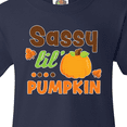 thumbnail image 4 of Inktastic Thanksgiving Sassy Lil Pumpkin with Fall Leaves Youth T-Shirt, 4 of 5