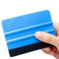 thumbnail image 3 of BUYISI Squeegee Felt Edge Scraper Car Decals Vinyl Wrapping Spatula Tool Pe Plastic Hard Scraper Cutter Wall Stickers Smoother Blue, 3 of 5