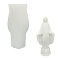 thumbnail image 2 of jifeng Silicone Candle Making Model Mary DIY Holy Mother Crafting Plaster Epoxy B, 2 of 8