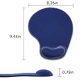 thumbnail image 3 of Ergonomic Mouse Pad with Gel Wrist Rest Support, MousePad with Non Slip Rubber Base Memory Foam, Personalized Cute Mousepad, 3 of 6