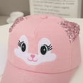 thumbnail image 5 of Prolriy Toddler Hat Bunny Sunhat Hats Cartoon Cap Beret Girls Sun Soft Baby Hat Boy Eaves Baseball Kids Hat Baby Hat Pink, 5 of 5