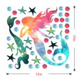 thumbnail image 2 of Coofit Wall Sticker Creative Fashion Mermaid Design Plastic Wall Decal Window Sticker, 2 of 7