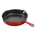 thumbnail image 1 of STAUB Pans 28 cm / 11 inch Cast Iron Traditional Deep Frypan, Cherry, 1 of 7