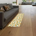 thumbnail image 3 of Kitchen Mat Rug Set of 2 Orange Fruits Cute Bright Colorful Runner Rug Anti-Fatigue Comfort Memory Foam Standing Mat Non-Slip Floor Door Mat for Bathroom 18x30in+18x60in, 3 of 6