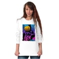 thumbnail image 4 of Vaporwave NASA Space Astronaut Long Sleeve TShirt Men Women Brisco Brands X, 4 of 6
