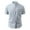 c01Gray, variant on Men's Casual Button Down Shirts Short Sleeve Band Collar Shirts Cotton Linen Mens Henley Shirt with Pocket Gray M