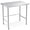 silver-36"-without casters, variant on Heavy Duty Stainless Steel Work Table - Commercial Prep Utility Table - Industrial Metal Construction, Easy to Clean, No Under Shelf - Ideal for Restaurant, Kitchen, Garage, or Warehouse
