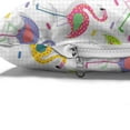 thumbnail image 4 of Flamingo Pet Bed, Colorful Retro Vintage Flamingo Patterns in Polka Dot Design Checked Background, Resistant Pad for Dogs and Cats Cushion with Removable Cover, 24" x 39", Multicolor, by Ambesonne, 4 of 4