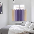 thumbnail image 3 of Purple Yellow Ombre Kitchen Curtains Window Panels, Farmhouse Modern Gradient Art Insulated Window Treatment Curtain, Grommet Curtains for Bedroom/Living Room/Bathroom, 2 Piece 52"Wx63"L, 3 of 8