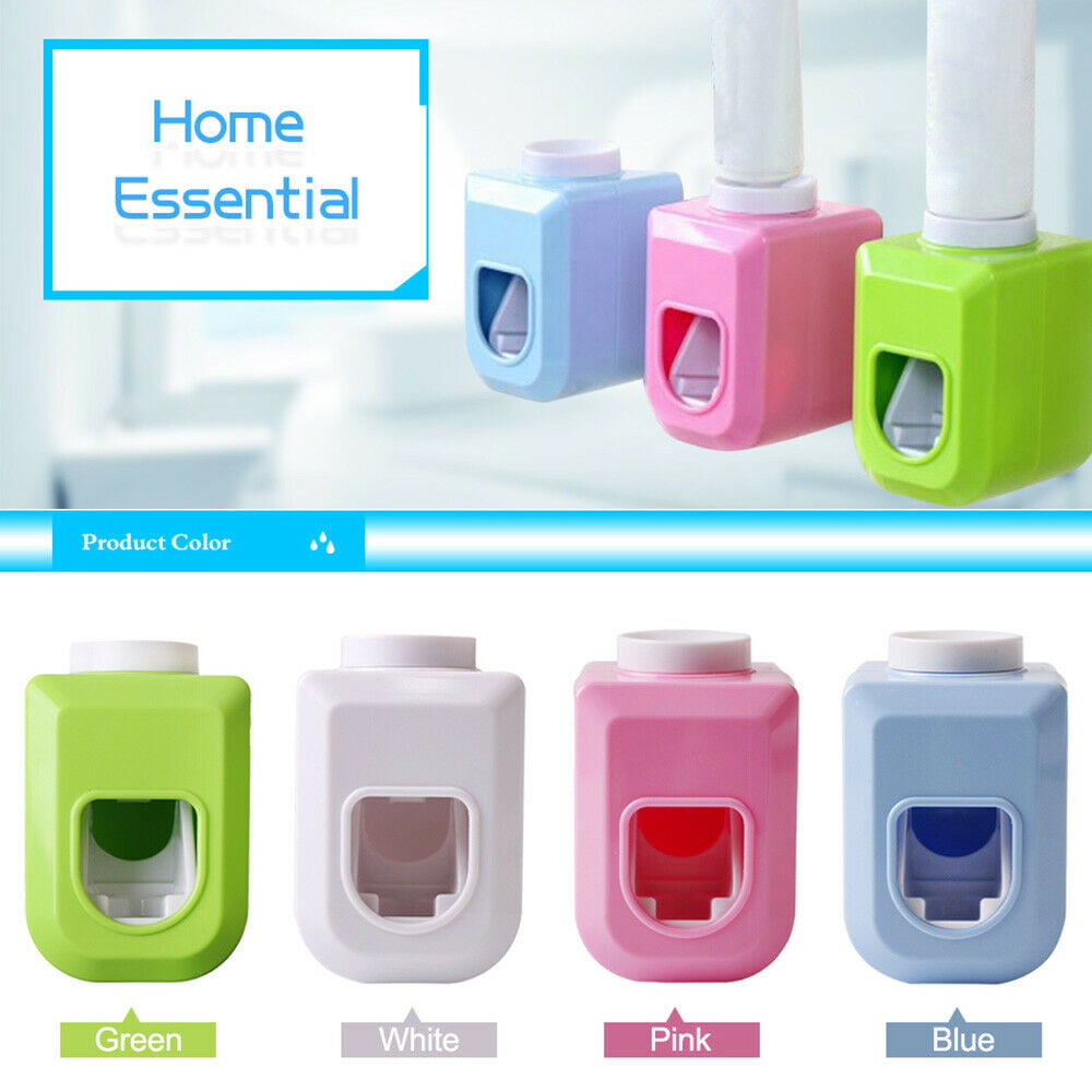 Hand-Free Automatic Toothpaste Dispenser Toothpaste Squeezer Wall Mount Bathroom 