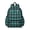 Blue and Black, variant on Purple and Black Checkered Pattern Backpack for School, Cute School Bag with Adjustable Shoulder Straps and Padded Back, 13.4"x11"x4.7"