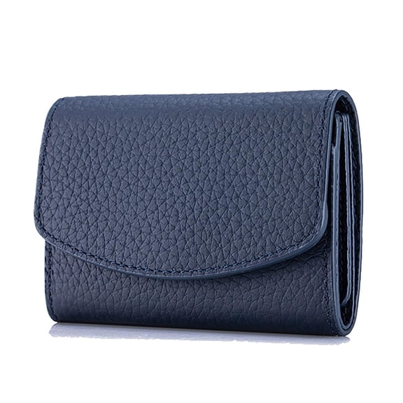 Trifold Women Wallet RFID Blocking Genuine Leather Card Case Holder.