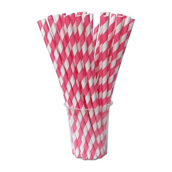 Rvkxad Pailles Jetables en Papier Épaisses et Durables, 100 Pcs Pailles Biodégradables Écologiques pour Boissons Fêtes Restaurants, Pailles en Papier, Pailles Jetables pour Boissons