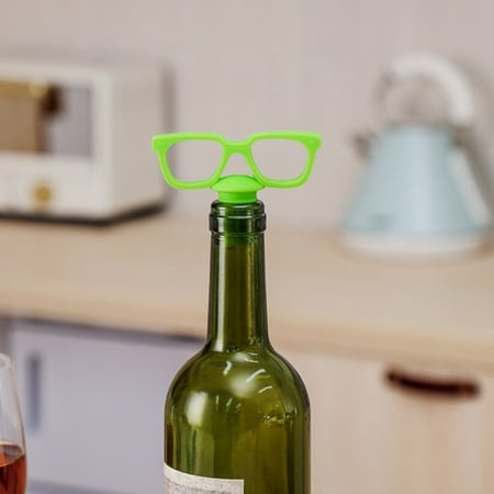

wendunide kitchen gadgets Gourd shape bottle stopper creative silicone sealing fresh-keeping bottle c Green