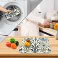 thumbnail image 3 of Yayeee Dish Drying Mat for Kitchen Counter 16" x 18" Microfiber Super Absorbent Coffee Decorative Pad, Blue Floral Pattern, 3 of 9