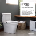 thumbnail image 2 of Asiento de inodoro para bidé Brondell Swash, no eléctrico, blanco, redondo, 2 of 8