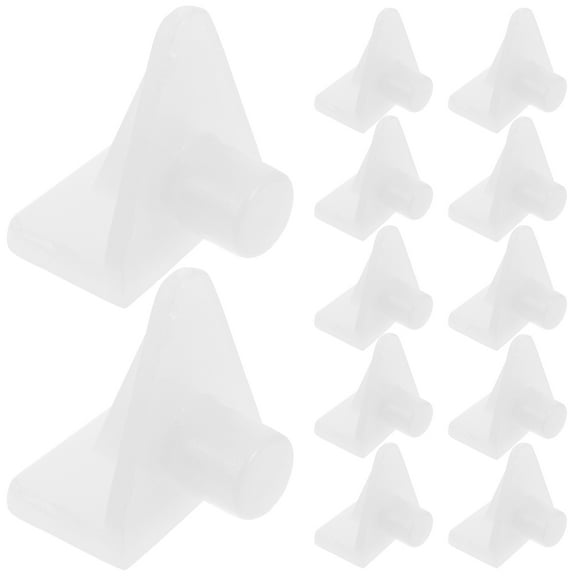 GAXIRE Plastic Shelf Clips Pvc 100Pcs 0.63X0.59X0.47In