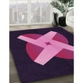 thumbnail image 2 of Ahgly Company Indoor Rectangle Patterned Orchid Purple Area Rugs, 2' x 4', 2 of 6