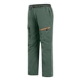 thumbnail image 3 of BiZtdJrK Men Nylon Cargo Pants Solid Color Casual Assault Pants Waterproof Windproof Warm Trousers with Zipper Pockets Prime Sales Today Clearance Army Green L, 3 of 6