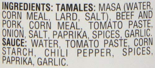 La Preferida Beef & Pork Canned Tamales with Sauce, 15 OZ (Pack of 12)
