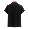 thumbnail image 5 of Zivyakyron Collared Mens Polo T Shirts Short Sleeve Summer Men's Shirt Breathable Plian Loose Beach Casual Top, 5 of 5