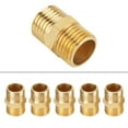 thumbnail image 3 of 10 Pièces 1/4 BSP à 1/4 BSP Raccord Hexagonal de Tuyau de Laiton de Filetage Externe Adaptateur Rapide, 3 of 11
