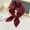 Wine, variant on BLTIBY Women Pleated Head Scarf Lightweight Rhombus Neck Scarf Wraps Neckerchief Solid Color Silk Hair Wraps Headbands Multicolor One Size