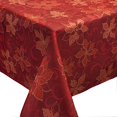 thumbnail image 3 of Benson Mills Poinsettia Scroll Printed Fabric Tablecloth, 52-Inch-By-70 Inch, 3 of 3
