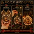 thumbnail image 5 of NWQKYZGH 1Pc Christmas Reindeer Ornaments, Clear Light-Up Christmas Ball Ornaments, Christmas Tree Ornament with LED Light for Tree Mantel, Holiday Home Decoration & Gift, 5 of 5