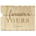 thumbnail image 4 of Koyal Wholesale Forever Yours Engraved Real Wood Slim Ring Box, Wedding Engagement Proposal Ring Box, 4 of 5