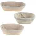 thumbnail image 4 of Oval Banneton Bread Proofing Basket  Brotform Dough Rising with Liner, 4 of 6