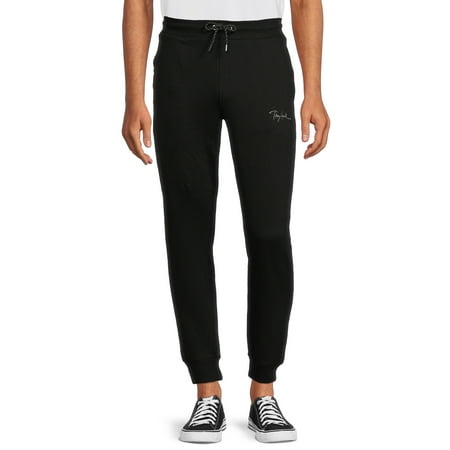 Tony Hawk Men's Tony Script Logo Fleece Jogger Sweatpants, Sizes S-XL