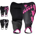 thumbnail image 1 of Vizari Espinilleras de Fútbol Napoli para Jóvenes, Niños y Niñas / Espinilleras Rosas y Plateadas con Protección Flexible - Rosa/plateado, M, 1 of 5