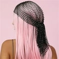thumbnail image 4 of ManxiVoo Turban en Maille Extensible Cristal Étincelant pour Femmes Bandeau Réglable pour Fête et Extérieur Taille Or, 4 of 8