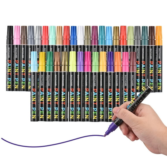 Paint Pen,Waterproof Quick Marker Set Waterproof Diy Craft Write Colors Paint Pens Wood Metal Diy Paint Marker Set Ceramic Wood Metal Write On Almost Quick Ceramic Craft Write On