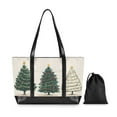 thumbnail image 7 of FORMRS Laptop Tote Bag for Women with 15.6" Computer Compartments Handbag, Hand Drawn Christmas, 7 of 7