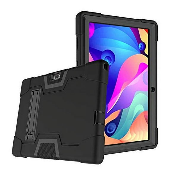 FIEWESEY for Vankyo matrixpad s30 10 Inch Tablet Case,Hybrid Heavy Duty Three Layer Full-Body Shockproof Armor Rugged Protective Case Cover with Stand for Vankyo MatrixPad S30 10 Inch(Navy/Green)