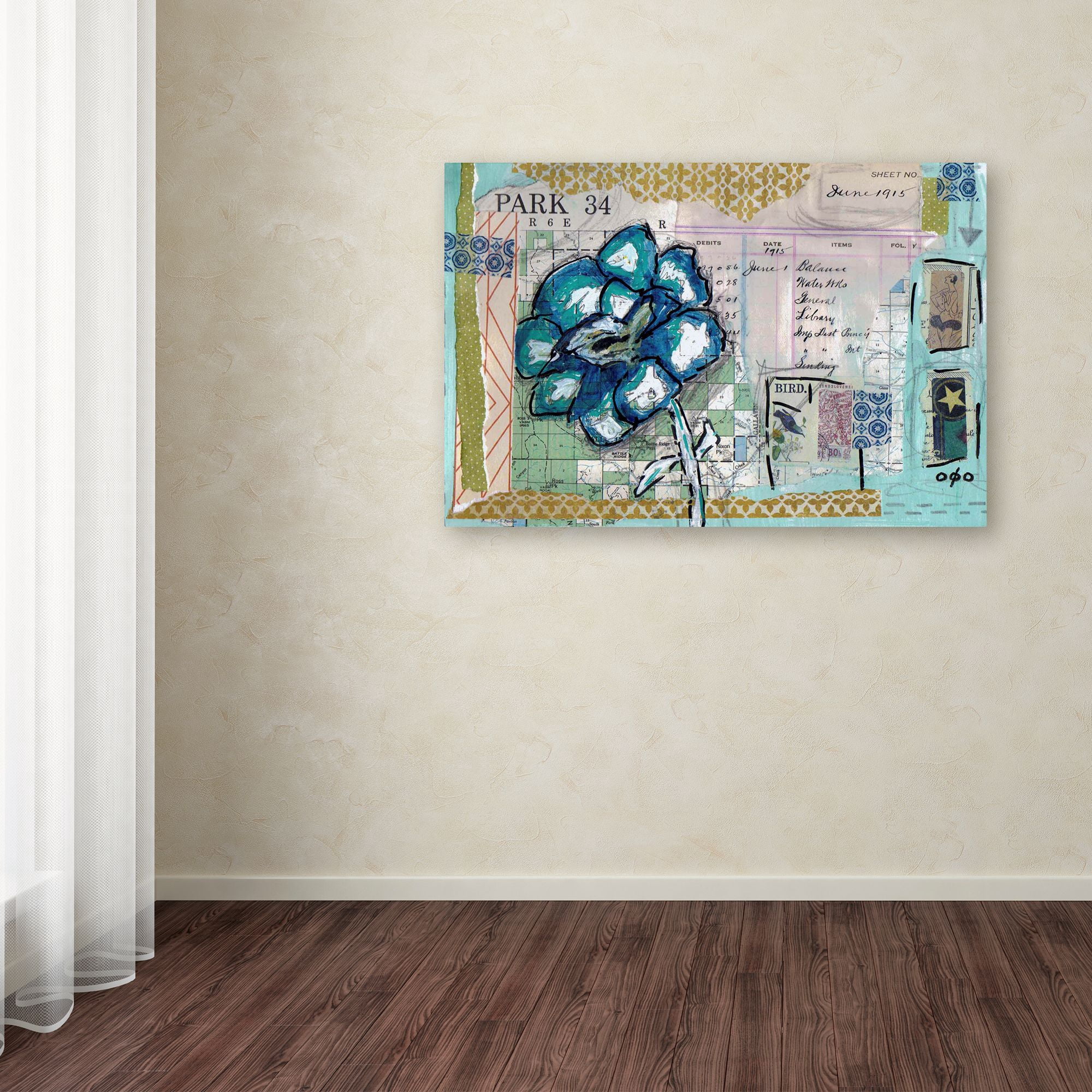 Trademark Fine Art 'Park 34' Canvas Art by Vintage Gypsy