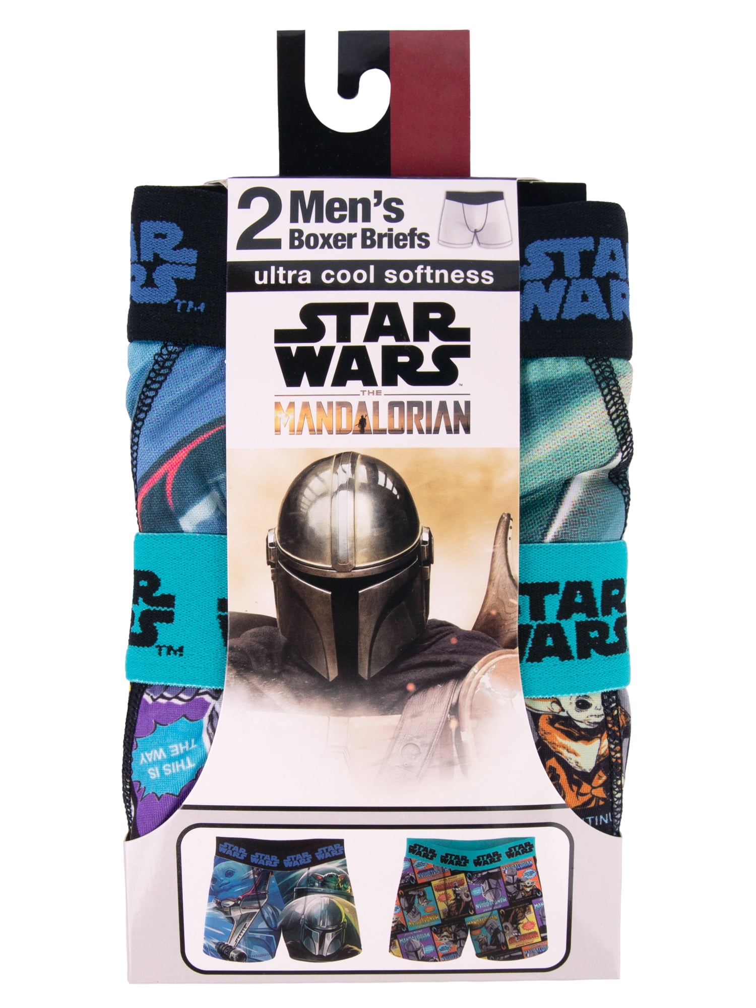 Mandalorian Athletic Poly Boxer Brief, 2-Pack, Sizes S-XL