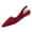 Wine, variant on Closed Toe Sandals Women Slingback Denim Pointed Toe Adjustable Buckle Flats Slip On Summer Casual Daily Walking Footwear